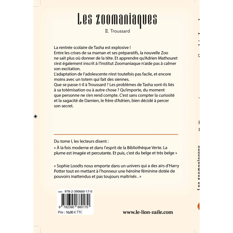 Les Zoomaniaques Tome II - Trousssard Les Zoomaniaques Tome II - Trousssard