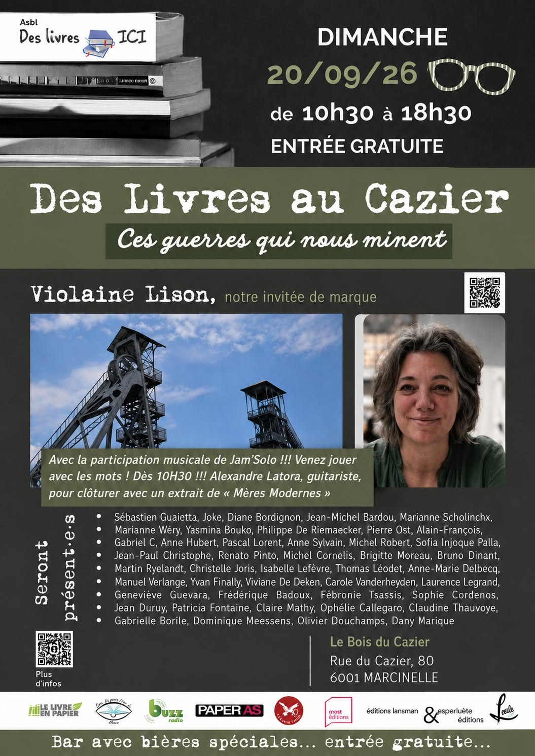 Affiche Des livres au Cazier